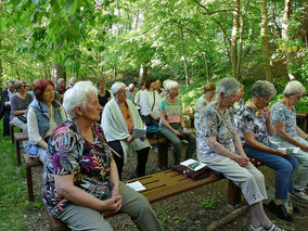 Maiandacht in der Naumburger Fatima Grotte (Foto: Karl-Franz Thiede)